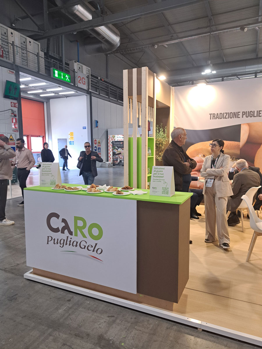 Trade show booth design for Caro Puglia Gelo at Fiera Milano - 2