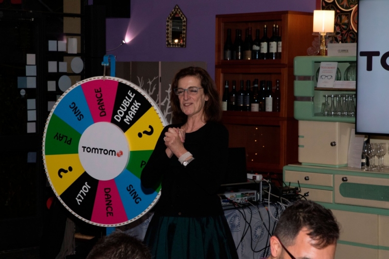 Smart Eventi: Team building "The Wheel of Fortune" during Tom Tom's Christmas business dinner - 16