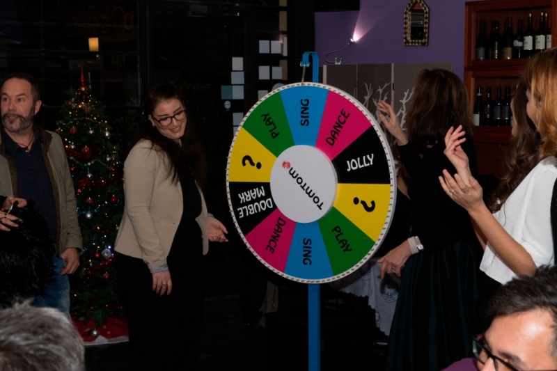 Smart Eventi: Team building "The Wheel of Fortune" during Tom Tom's Christmas business dinner - 21