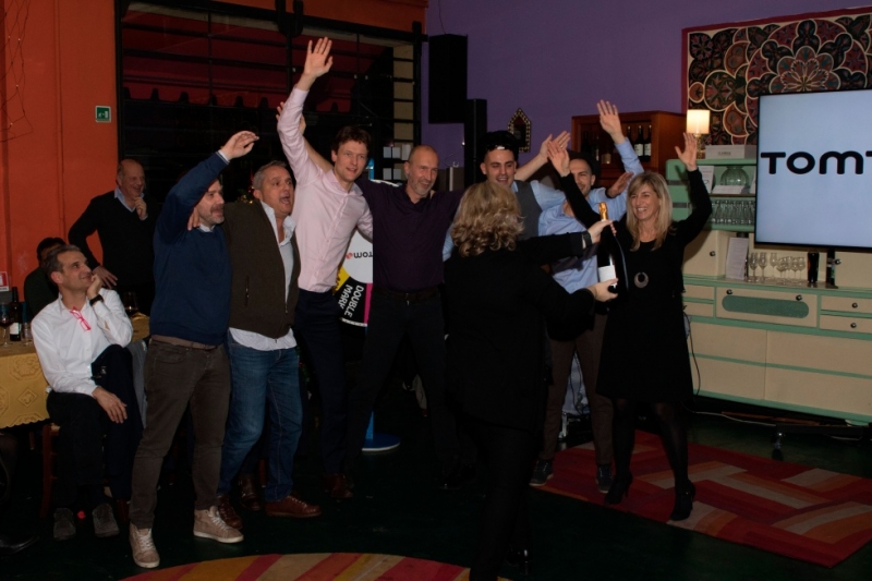 Smart Eventi: Team building "The Wheel of Fortune" during Tom Tom's Christmas business dinner - 40