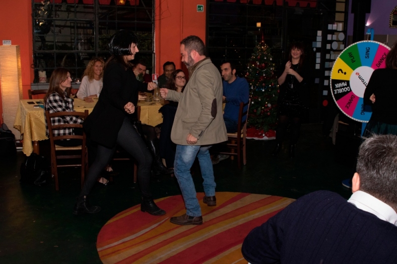 Smart Eventi: Team building "The Wheel of Fortune" during Tom Tom's Christmas business dinner - 23