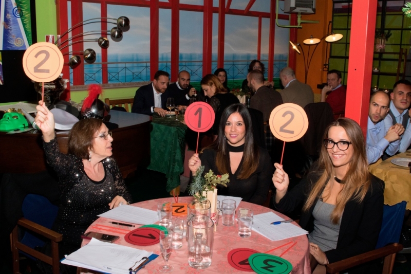 Smart Eventi: Team building "The Wheel of Fortune" during Tom Tom's Christmas business dinner - 30