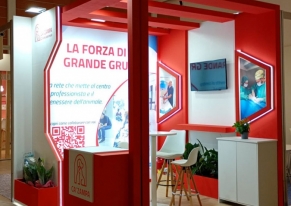 mart Eventi and GURU Marketing designed and built the Ca' Zampa stand at SCIVAC Rimini, transforming a 3 x 3 metre space into an effective and recognisable communication hub