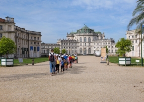 An educational event designed for World Environment Day, involving 180 children in a treasure hunt built around the four elements of nature, inside a prestigious historic venue in Turin.