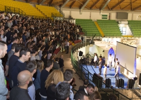 We organised the annual meeting Progettinfiera for Decathlon at Monza's sport palace