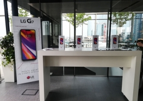 We collaborated with Publicis in order to present to the press the newest LG's mobile product, the G7 model